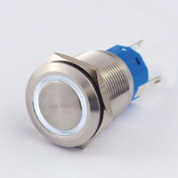 Sintron Connect schakelaar met ringverlichting 19mm wit 4-12V