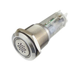 Sintron Connect Metalen buzzer 19 mm met rode led 6-12V