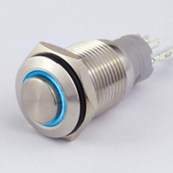 Sintron Connect Schakelaar met ringverlichting 16mm blauw 4-12V