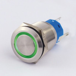 Sintron Connect schakelaar met ringverlichting 19mm groen 4-12V