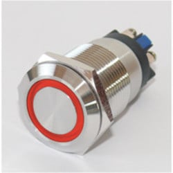 Sintron Connect drukknop met ringverlichting 19mm rood 6-24V