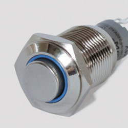 Sintron Connect Schakelaar met ringverlichting 16mm blauw 6-24V