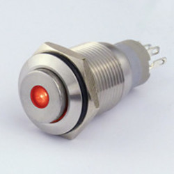 Sintron Connect Schakelaar met puntverlichting 16mm rood 12V