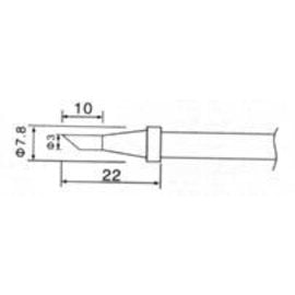 Soldeerstift 3.0mm voor SB60