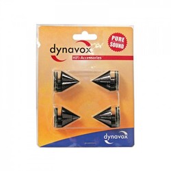 Audio Dynavox Spikes 4 delig zwart