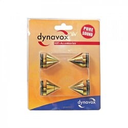 Audio Dynavox Spikes 4 delig Messing