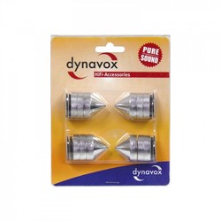 Audio Dynavox Spikes 4 delig chrome