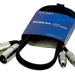 Kirlin RCA - XLR Mannelijk kabel 1mtr