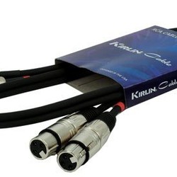 Kirlin RCA -  XLR  vrouwelijk kabel 3mtr