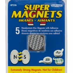 Sintron Magnetics Neody.magneet-set 5 stuks 19 x 1,5 mm