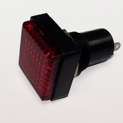 Neon signaallamp 23x23mm 220V rood