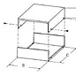 metalen behuizing - 90 x 310x 210mm