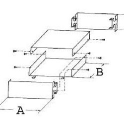 Alu Behuizing - 188 x130 x 45mm