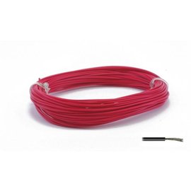 Ohmeron Soepel montagedraad 0,2mm² 10m rood