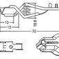 Batterijklem 30A - Rood - 70mm - Geïsoleerd