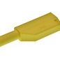 Veiligheidsstekker 4mm geel stapelbaar