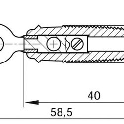 Hirschmann Vorkaansluiting voor 4... 7mm aansluiting zwart