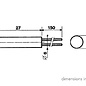 Ronde 7mm signaallamp 24V groen