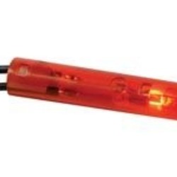 Ronde 7mm signaallamp 230V rood