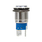 Sintron Connect RVS drukknop 19mm met aan/uit symbool en verlichting 12V