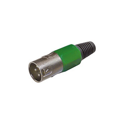 XLR connector male groen