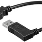 USB kabel V2.0 - USB A mannelijk naar USB A vrouwelijk - 90°