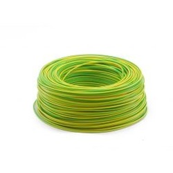Ohmeron Soepel Montagedraad 1.5mm² - 100 meter geel/groen