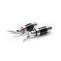 Audio Dynavox Kabelschoen plug vork carbon rhodium vergulde set rood/zwart van Dynavox