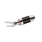 Audio Dynavox Kabelschoen plug vork carbon rhodium vergulde set rood/zwart van Dynavox