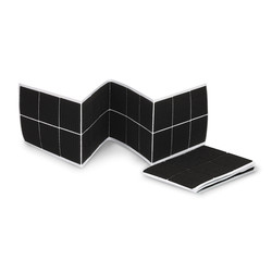 SintronTools zelfklevende klittenband 50 x 50 mm vierkant 24 stuks zwart
