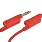 Ohmeron Siliconen meetsnoer - 0.5m - Rood