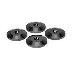 Audio Dynavox Set van 4 stuks spike ringen in de kleur zwart