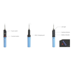 Draadloze oplaadbare soldeerbout 5V 12W USB