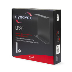 Audio Dynavox Dynavox platenwand-houder LP20 metaal, zwart, voor 20 12" LP's