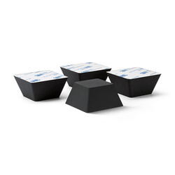 Audio Dynavox Dynavox siliconen elastomeer demper EDS20 set van 4, vorm 3D trapeze