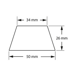 Audio Dynavox Dynavox siliconen elastomeer demper EDS20 set van 4, vorm 3D trapeze