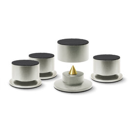 Audio Dynavox BA-4 high-end voetenset  4 delig zilver