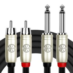 Kirlin RCA-Jack plug kabel 1mtr