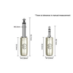 Kirlin 3,5mm stereo phone plug -> 2x 6,3mm mono mannelijk - 1 meter  - Copy