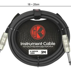 Kirlin 2 x 6.3mm  Jack kabel 1 meter