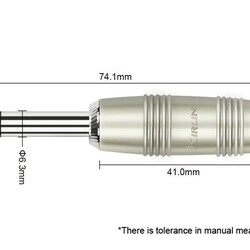 Kirlin 2 x 6.3mm  Jack kabel 10 meter