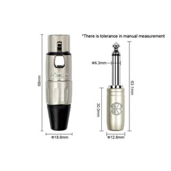 Kirlin 6.3mm phone plug - XLR F 10mtr