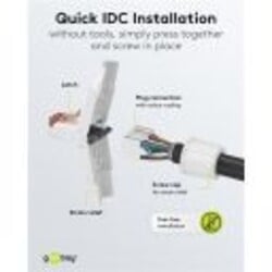 Cat 6 UTP connector voor montage zonder speciaal gereedschap