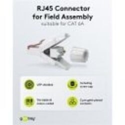 Cat 6 UTP connector voor montage zonder speciaal gereedschap