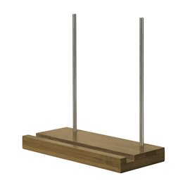 Audio Dynavox LP-standaard ST1F, donkerbruin bamboe
