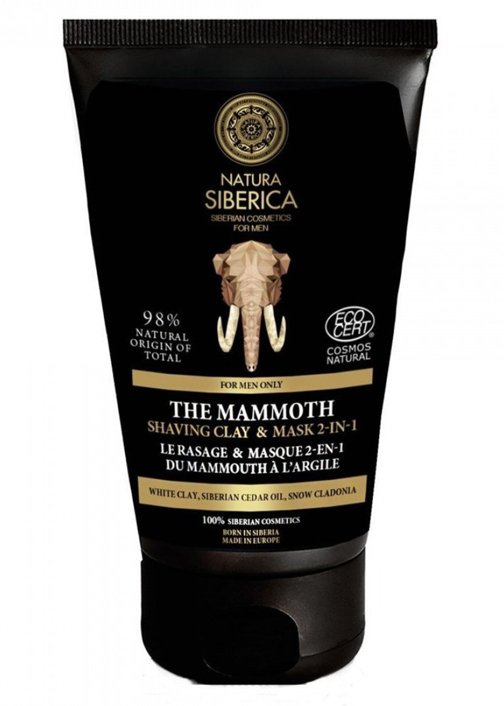 Natura Siberica The Mammoth Shaving Clay & Mask 2-in-1 150ml