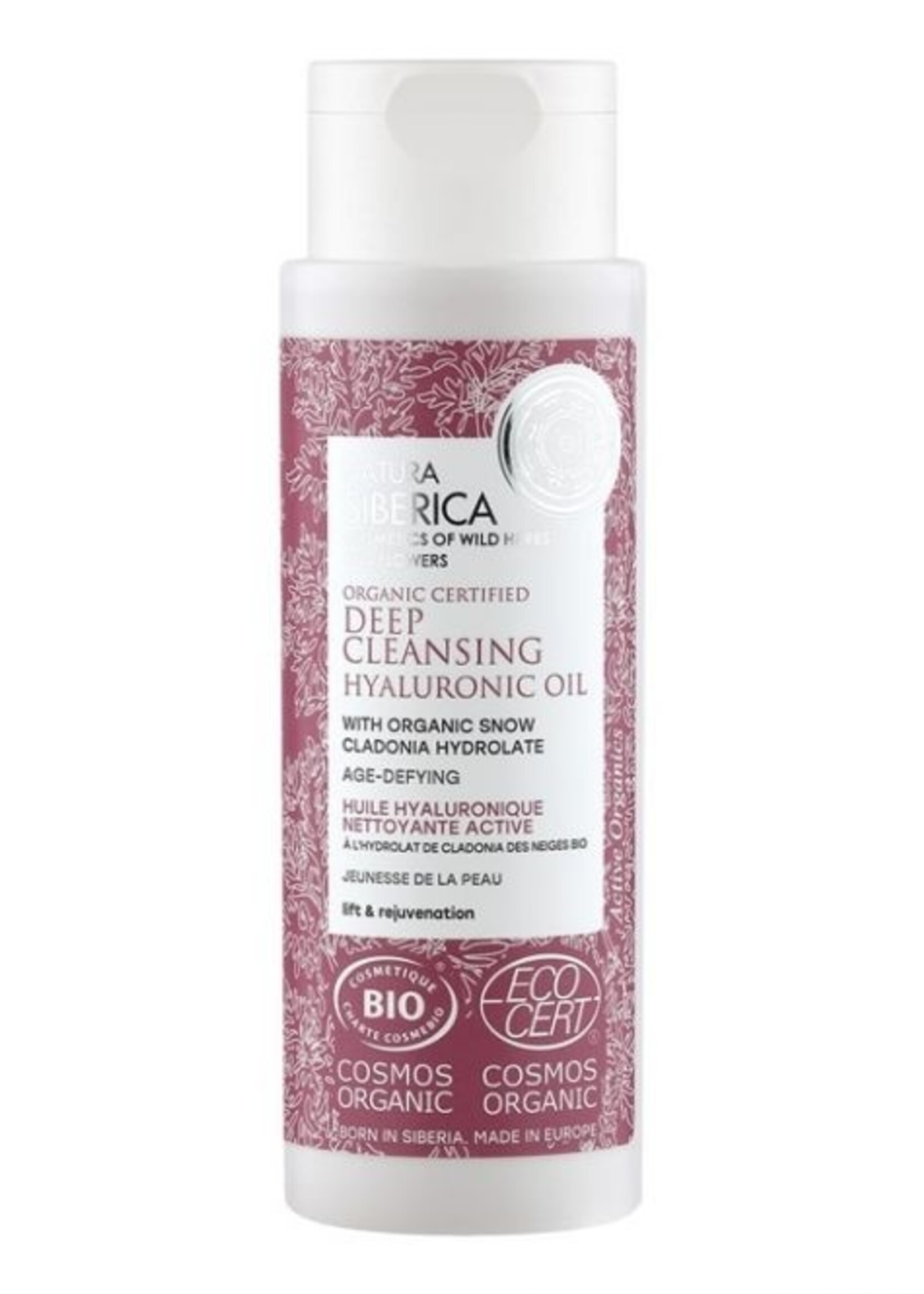 Natura Siberica Organic Certified Deep Cleansing Hyaluronic Oil Age Defying 150ml
