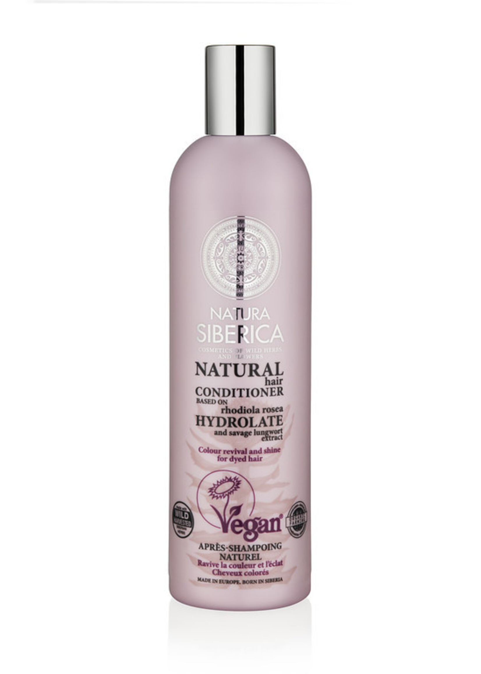 Natura Siberica Certified Organic Conditioner Colour Revival And Shine For Dyed Hair 400ml.