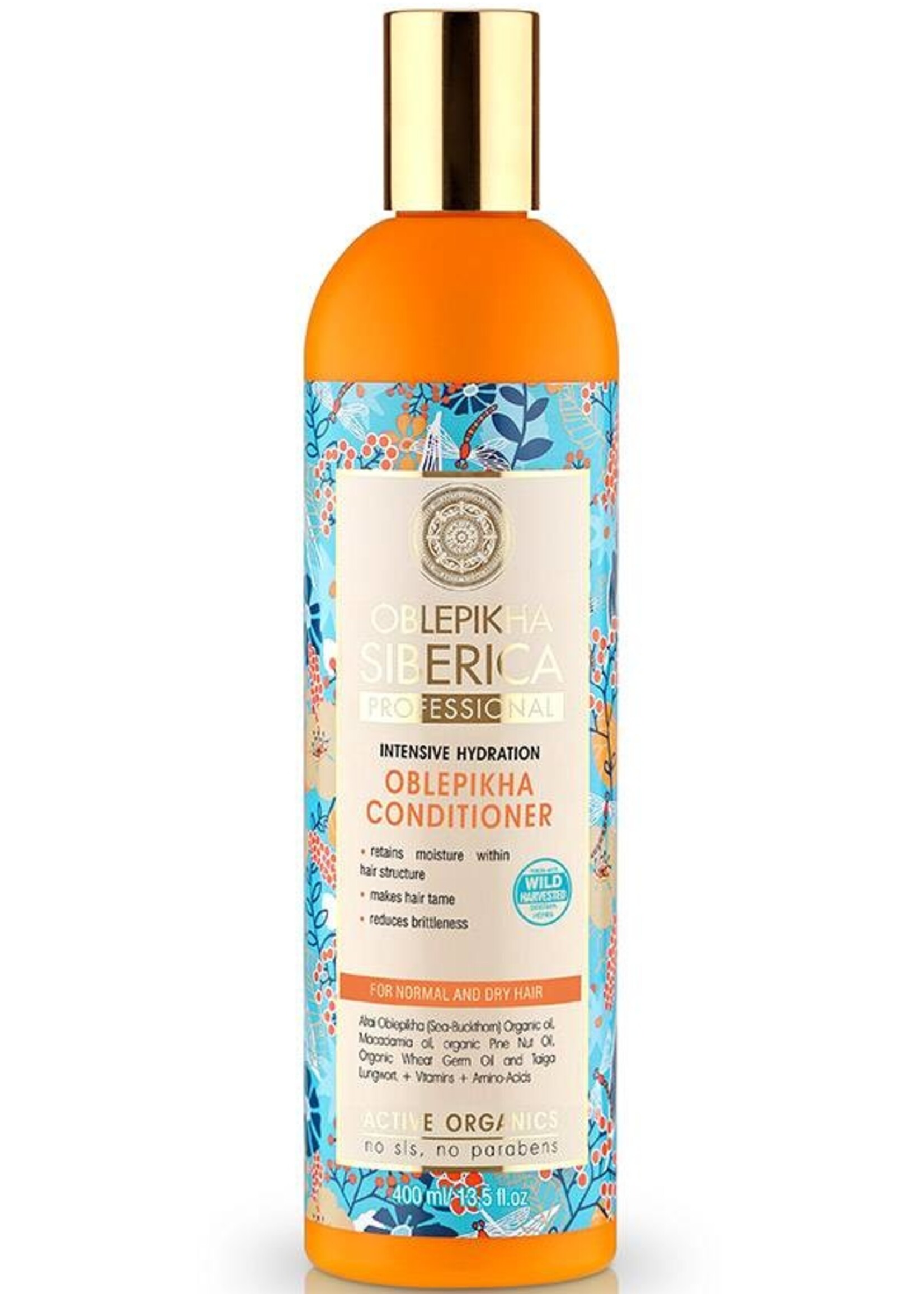 Natura Siberica Oblepikha Conditioner Intensieve Hydratie ( Normaal en Droog haar ) 400 ml