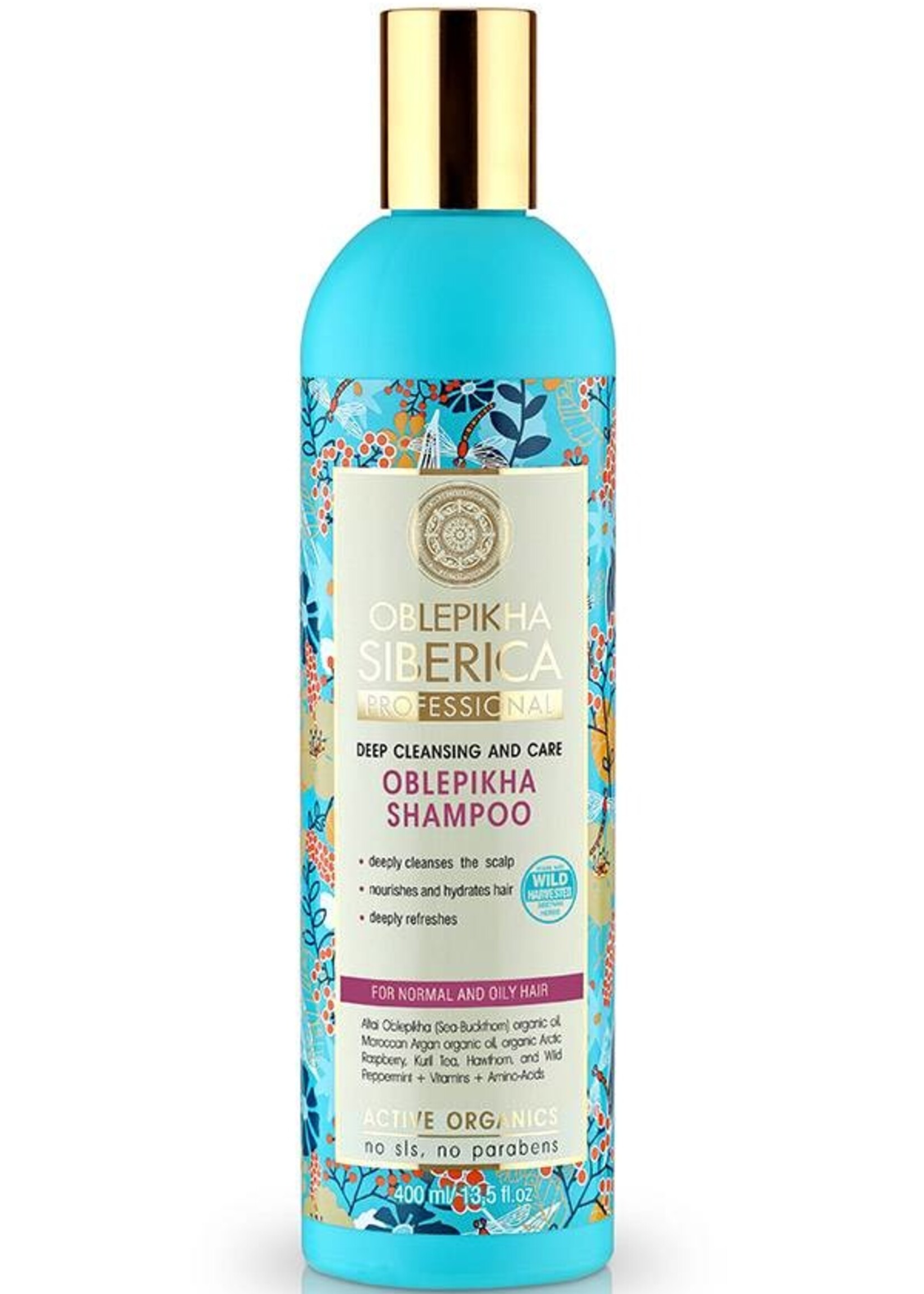 Natura Siberica Oblepikha Shampoo Tiefenreinigung und Pflege ( Normales - fettiges Haar ) 400 ml